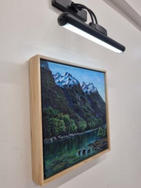 Listing 5 of 7 for Afterpay - Blue Sky Winter in Fiordland - Framed Landscape Painting - Caley Hall