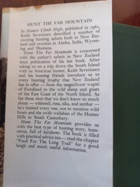 Listing 2 of 2 for Hunting, Hunt the Far Mountain. Severinsen, Keith. South Island, deer ..