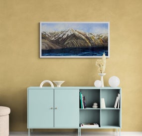 Listing 16 of 19 for 100 x 50 cm Contemporary Painting Peaks of Silence Perfect for Above Bed/Sofa