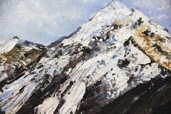 Listing 8 of 19 for 100 x 50 cm Contemporary Painting Peaks of Silence Perfect for Above Bed/Sofa