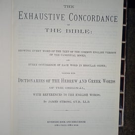 Listing 3 of 7 for Strongs Concordance Bible deluxe edition Vintage With English Hebrew and Greek