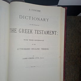 Listing 7 of 7 for Strongs Concordance Bible deluxe edition Vintage With English Hebrew and Greek