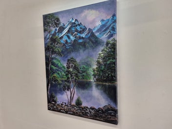 Listing 14 of 17 for Afterpay - Fiordland Beech Trees - Landscape Painting - Caley Hall
