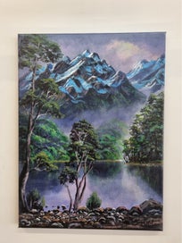 Listing 4 of 17 for Afterpay - Fiordland Beech Trees - Landscape Painting - Caley Hall
