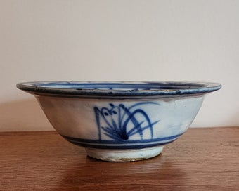 Listing 15 of 15 for VERY OLD EARTHENWARE PARTIALLY GLAZED CHINESE BOWL *PRECIOUS!