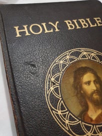 Listing 2 of 20 for Large Vintage 1953 Catholic Action Family Bible Illustrated Catholic Bible