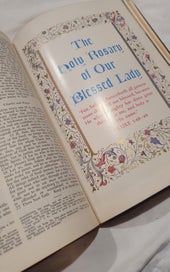 Listing 18 of 20 for Large Vintage 1953 Catholic Action Family Bible Illustrated Catholic Bible