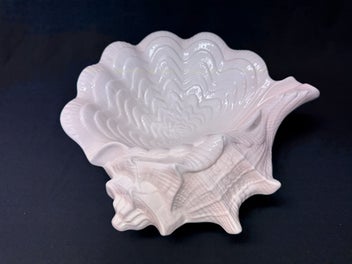 Listing 2 of 4 for Vintage Ceramic Shell Bowl