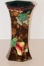 Listing 3 of 4 for ***S HANCOCK & SONS CORONAWARE VASE "WOODLAND" HANDPAINTED***