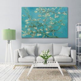 Listing 3 of 4 for Framed $1 RESERVE 1 Panel Canvas Art Print - Almond-Blossoms by Van Gogh