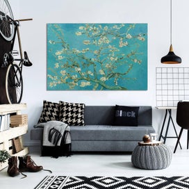 Listing 4 of 4 for Framed $1 RESERVE 1 Panel Canvas Art Print - Almond-Blossoms by Van Gogh