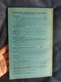 Listing 5 of 5 for Transactions and Proceedings of the Royal Society of New Zealand, Vol. 65, publi