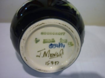 Listing 5 of 5 for MOORCROFT HIBISCUS VASE.