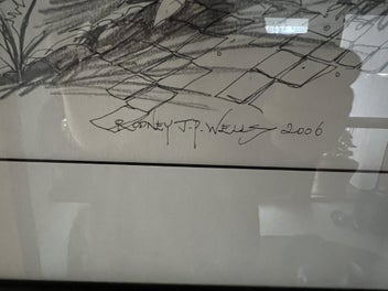 Listing 5 of 8 for Original Rodney Wells Pencil Drawing of Fitzroy Appartments - Unit 3 - Merivale