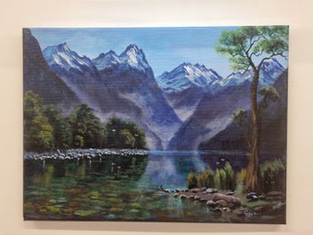 Listing 4 of 11 for Afterpay - Fiordland Peace - Landscape Painting by Caley Hall