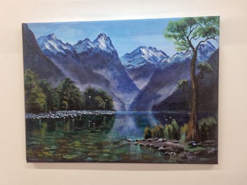 Listing 8 of 11 for Afterpay - Fiordland Peace - Landscape Painting by Caley Hall