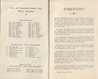 Listing 4 of 4 for Records of the Gore and Surrounding Districts Early Settlers Association, Vol.4