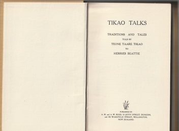 Listing 5 of 12 for Tikao Talks, Herries Beattie. Signed & with provenance.
