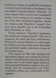 Listing 2 of 12 for THE NEW ZEALAND AND AUSTRALIAN SONGSTER. By Joe Small (Nag’s Head Press)