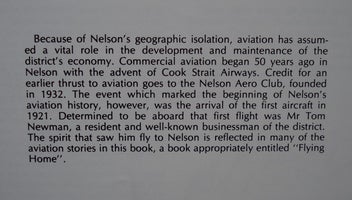 Listing 3 of 13 for A HISTORY OF AVIATION IN NELSON. By Bob Stevens