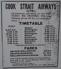 Listing 8 of 13 for A HISTORY OF AVIATION IN NELSON. By Bob Stevens