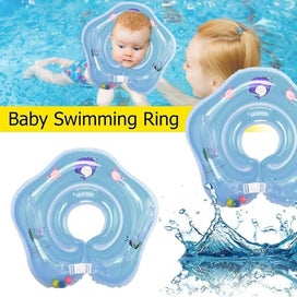 Listing 4 of 5 for Inflatable Circle Baby Swimming Pool Neck Tube Float Ring Safety Bathing Neck