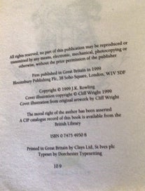 Listing 8 of 16 for Harry Potter Full Set, GB only Prints,Bloomsbury, 1st Eds, Original Art.