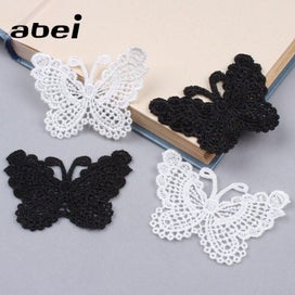 Listing 2 of 5 for 50pcs butterfly lace applique DIY wedding costume skirt decoration lace patch