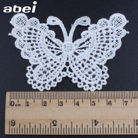 Listing 3 of 5 for 50pcs butterfly lace applique DIY wedding costume skirt decoration lace patch