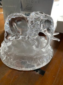 Listing 3 of 5 for Cristal d'Arques Lead Crystal Family Elephant