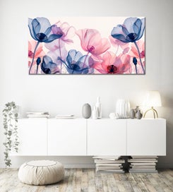 Listing 2 of 4 for 1 PANEL FREE SHIPPING - Large Canvas Art Print - Flowers