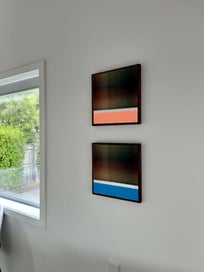 Listing 8 of 10 for Original Abstract Textured Artwork Pair