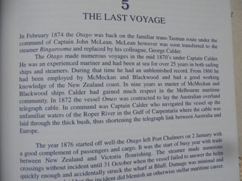 Listing 10 of 12 for SIGNED- '1876 WRECK OF THE ss OTAGO'- Collins- 2006- 40pp