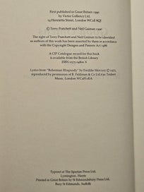 Listing 4 of 5 for Good Omens by Terry Pratchett and Neil Gaiman UK AND US 1st Edition Hardback Set