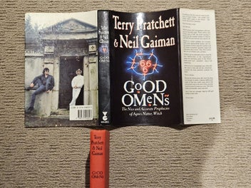 Listing 2 of 5 for Good Omens by Terry Pratchett and Neil Gaiman UK AND US 1st Edition Hardback Set
