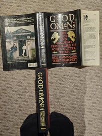 Listing 3 of 5 for Good Omens by Terry Pratchett and Neil Gaiman UK AND US 1st Edition Hardback Set