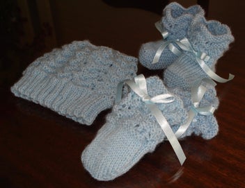 Listing 4 of 5 for Baby Boy Hand Knitted Gift