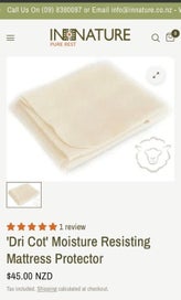 Listing 2 of 3 for Baby Bassinet Moisture Resistant Mattress Protector