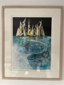 Listing 1 of 4 for “Coloured Sails” by Australian artist Brian Harris