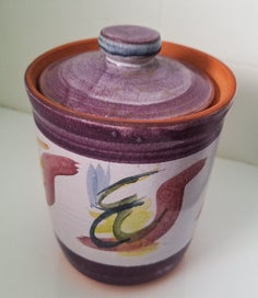 Listing 2 of 8 for <<< STUDIO POTTERY LIDDED JAR >>>