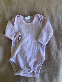 Listing 1 of 2 for Nature Baby pink Merino onesie 0-3 months