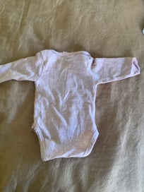 Listing 2 of 2 for Nature Baby pink Merino onesie 0-3 months