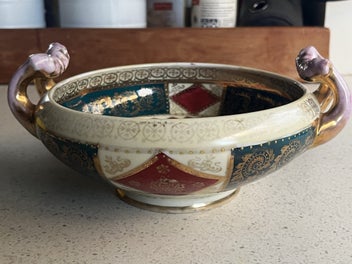 Listing 10 of 10 for KAUFMANN DOUBLED HANDLED BOWL, VICTORIA AUSTRIA