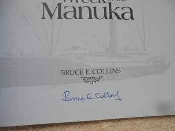Listing 2 of 20 for SIGNED- '1929 WRECK OF THE MANUKA'- Collins- 1st.- 80pp