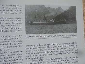 Listing 11 of 20 for SIGNED- '1929 WRECK OF THE MANUKA'- Collins- 1st.- 80pp
