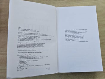 Listing 6 of 7 for Truth and Method by Hans-Georg Gadamer