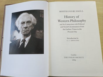 Listing 4 of 6 for History of Western Philosophy by Bertrand Russell - a Folio book