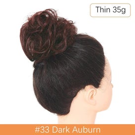 Listing 19 of 19 for Synthetic Messy Hair Bun Chignon Scrunchies Fake Hair Band Braid Elastic