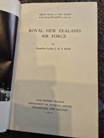 Listing 2 of 3 for New Zealanders with Royal Airforce & Royal New Zealand Airforce history Books.