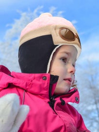 Listing 4 of 10 for Cute Baby Toddler Winter Hat Pilot Aviator Fleece Warm Hat Earflap Cap for